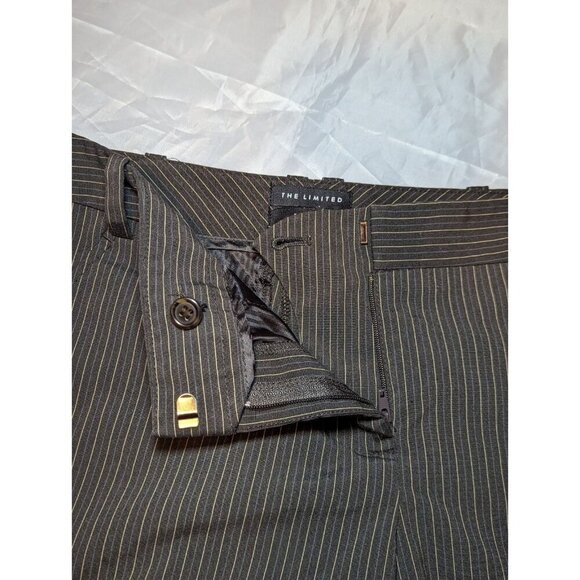 THE LIMITED pinstripe stretch Drew fit bermuda shorts Women's Size Size 6 Busine - Picture 4 of 15
